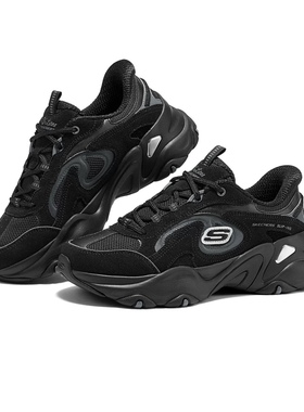 SKECHERS斯凯奇DLITES系列时尚绑带运动鞋150527-BKCC鞋子9