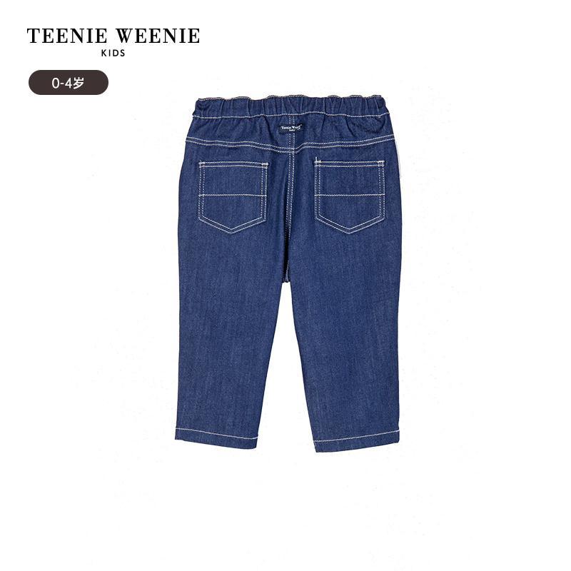 TeenieWeenie Kids小熊童装男宝宝牛仔休闲针织长裤T0TJ234938K