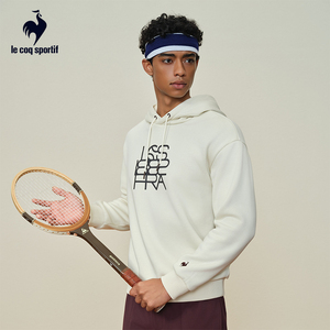 乐卡克法国公鸡2025年秋冬新品男款连帽休闲卫衣L254MCNRST01