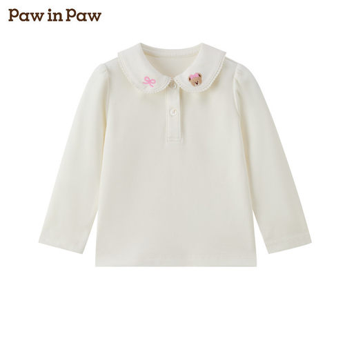 【商场同款】PawinPaw26年秋款女宝宝长袖T恤PBLWG3881M