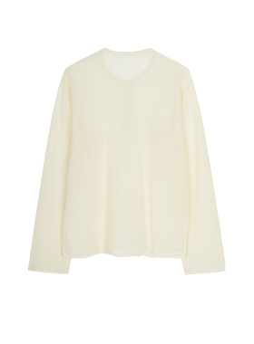 LESS宽松一字领长袖套头针织衫2P331501Hzx