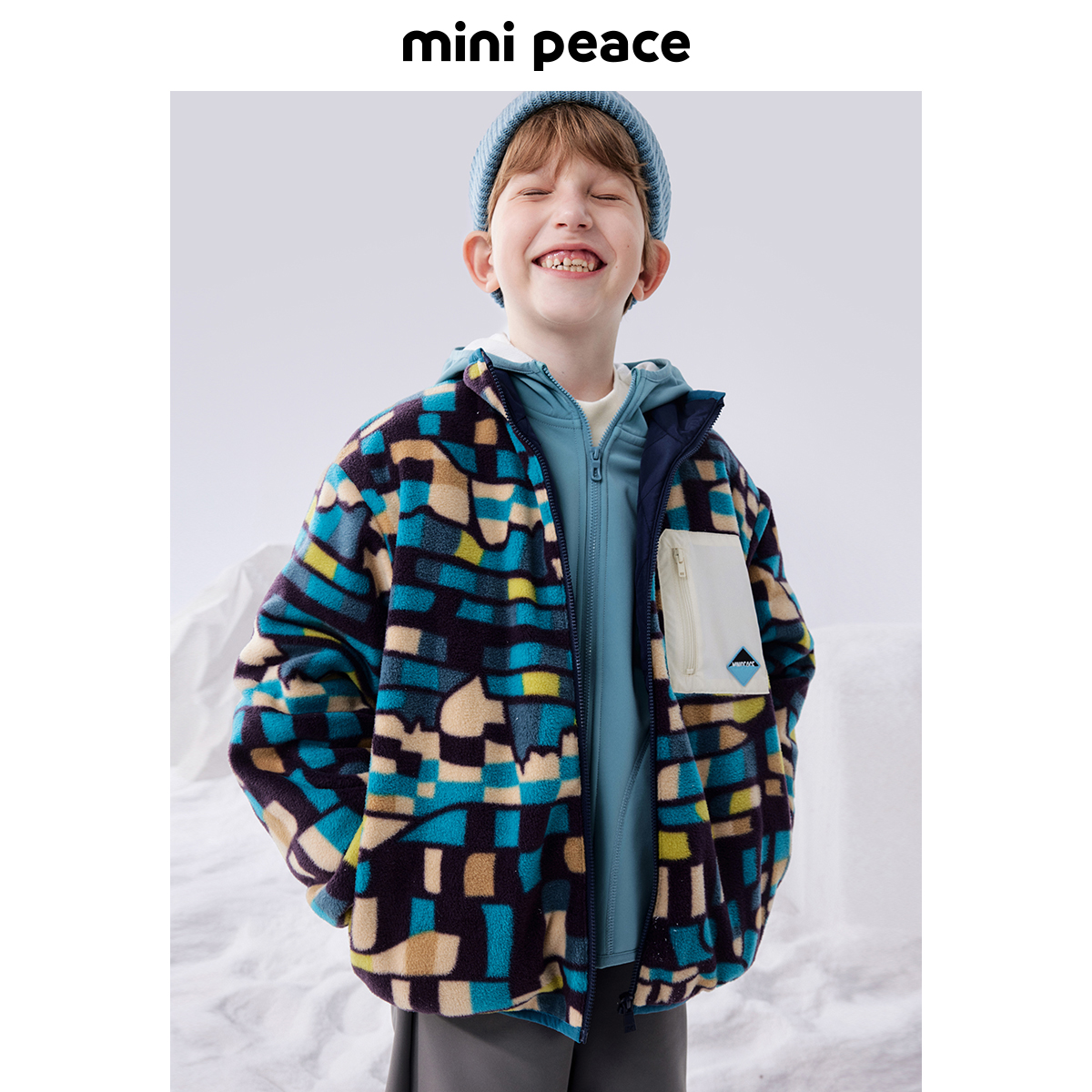 minipeace太平鸟童装男童 外套儿童夹克连帽