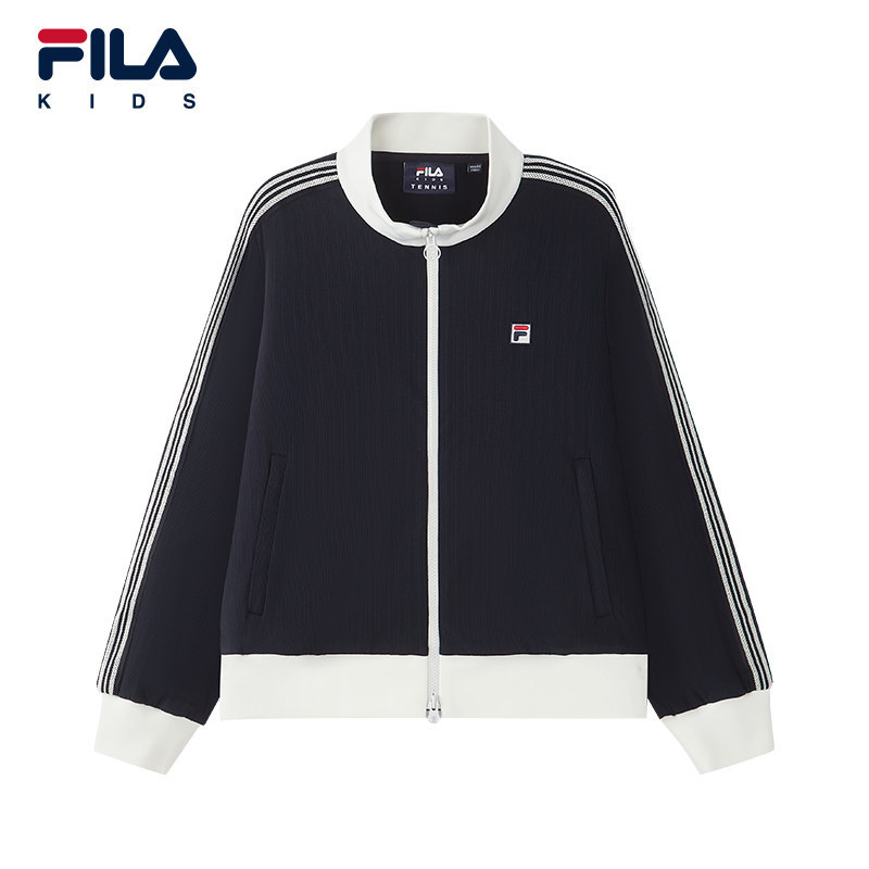 FILA KIDS斐乐童装女大童外套26秋季新款儿童立领上衣K12G633505