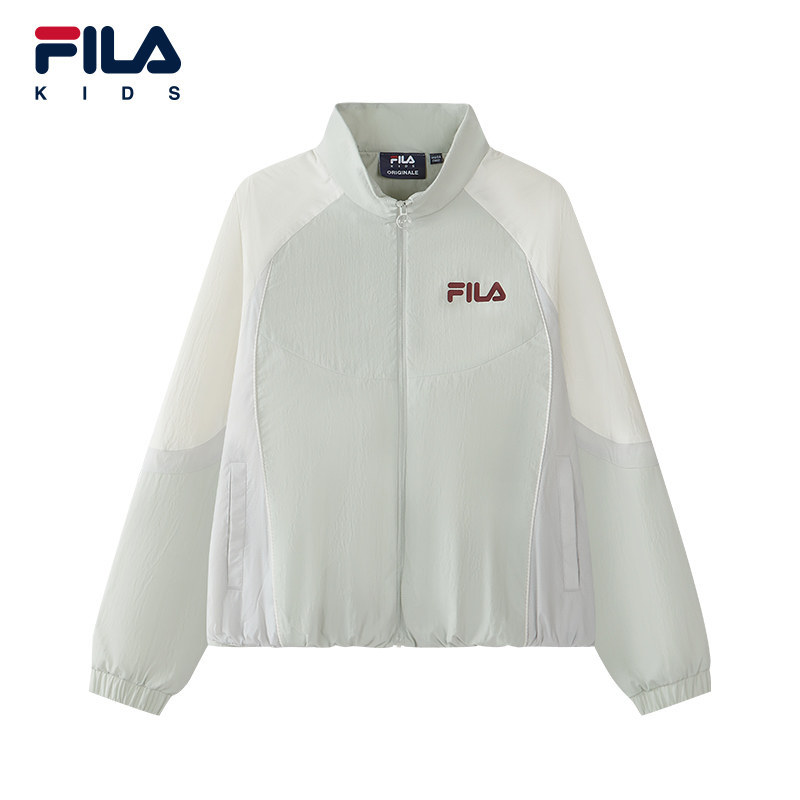FILA 斐乐儿童童装外套2026年秋季新款立领梭织上衣K12G631704