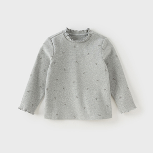宝宝上衣童装 女童打底衫 DB4253810 T恤2025秋冬款 戴维贝拉儿童长袖