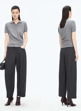 JNBY/江南布衣25秋休闲裤香蕉裤5P8E11630