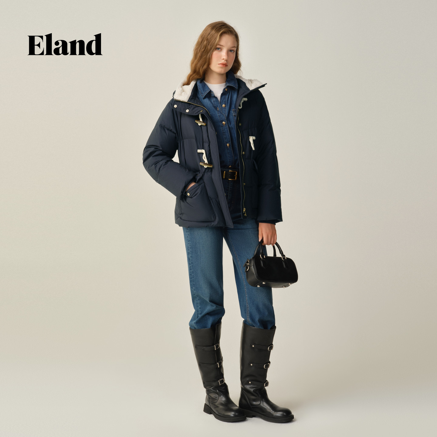 Eland衣恋羽绒服女时尚带帽长袖 外套,女装/女士精品,羽绒服,淘宝优惠券,粉丝福利购,淘宝优惠卷