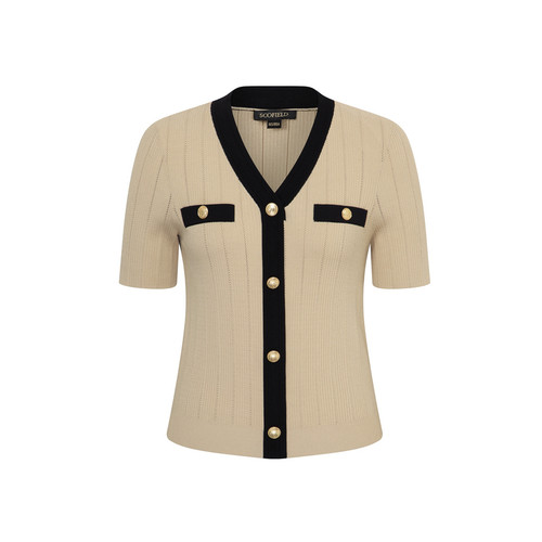 Scofield女装 短袖针织开衫女