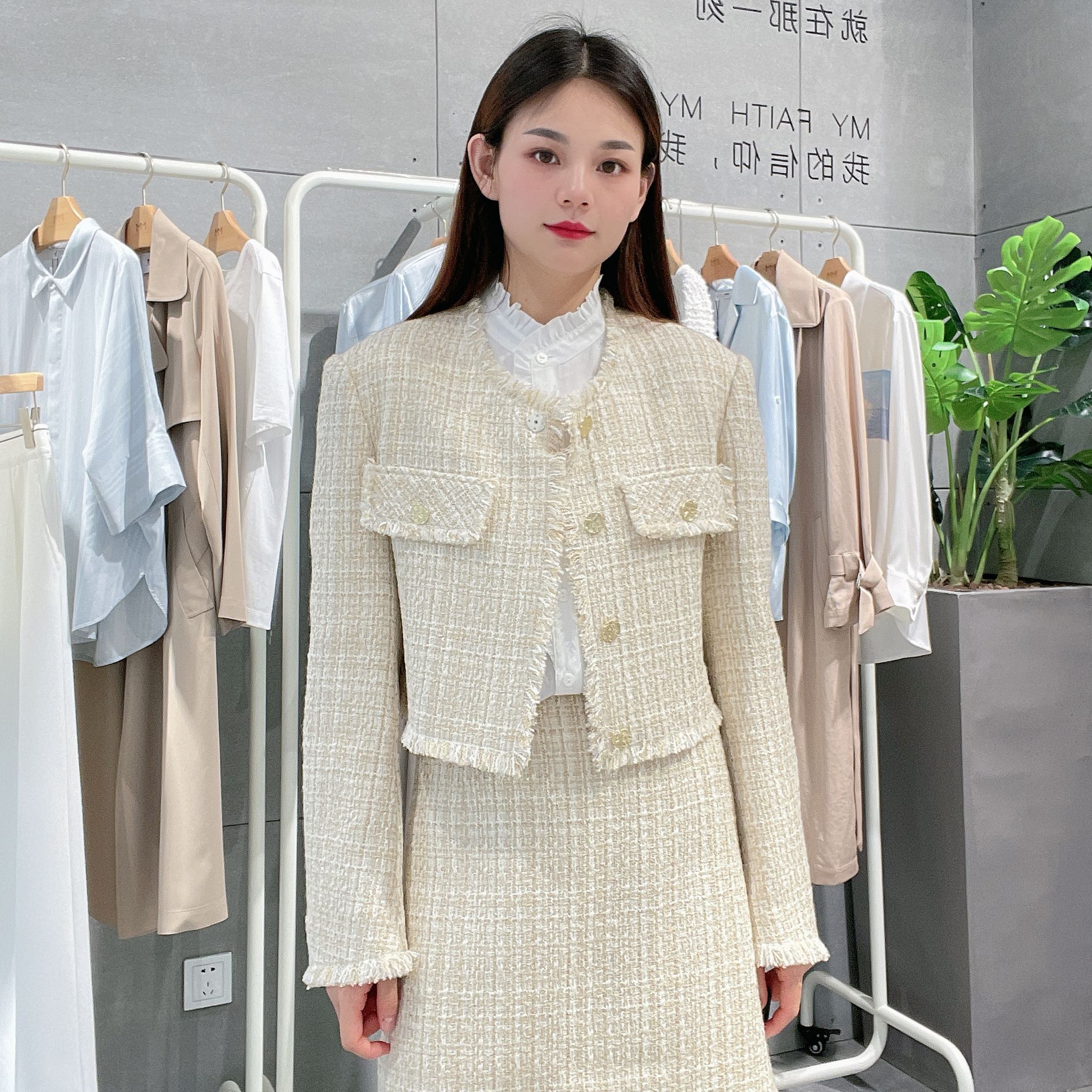 麦檬 女士小香风时尚休闲外套5E811S501