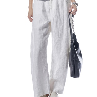 MOFAN亚麻弯刀裤 子MBK563041 裤