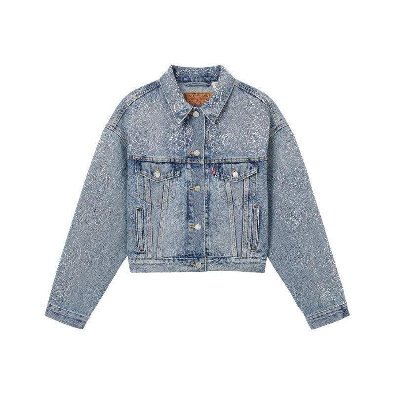 李维斯Levi’s ×BEYONCE 限量联名系列女镶钻牛仔外套A9456-0005
