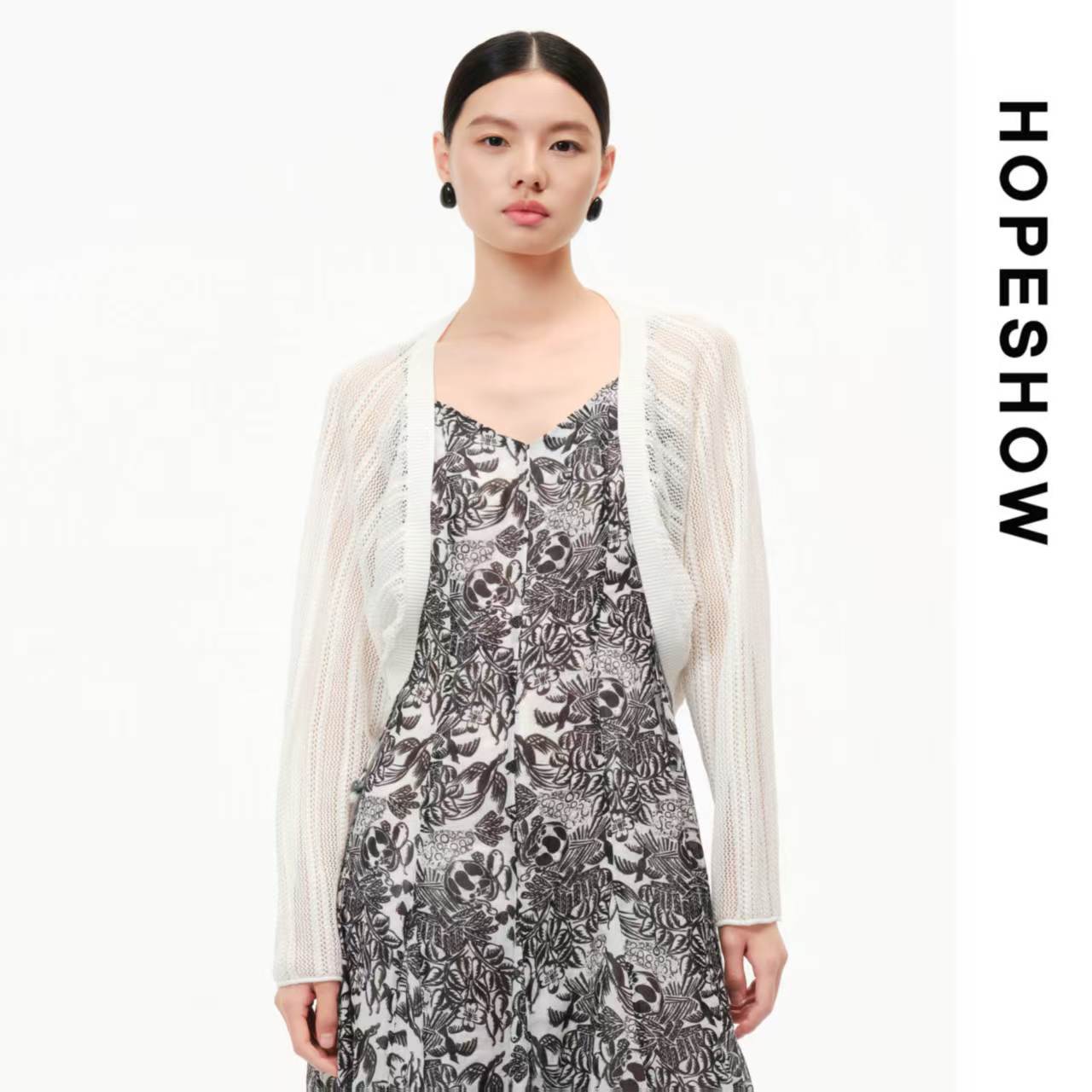 HOPESHOW红袖针织衫89226210108H