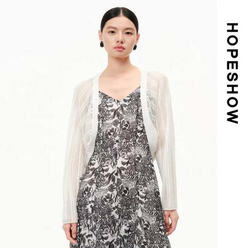 HOPESHOW红袖针织衫89226210108H