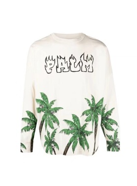 PALM ANGELS/棕榈 棕树印花圆领套头 PMAB001S23JER0020155