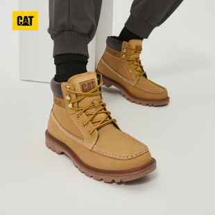 CAT卡特24秋季男士户外工装风经典牛皮高帮复古鞋靴P726065N3AD