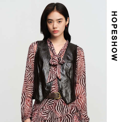 HOPESHOW红袖马夹89226331901
