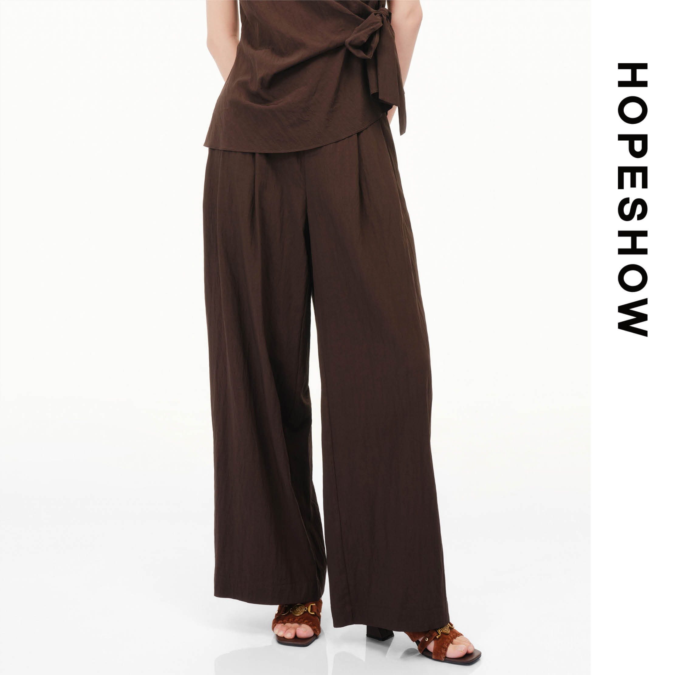 HOPESHOW红袖裤子