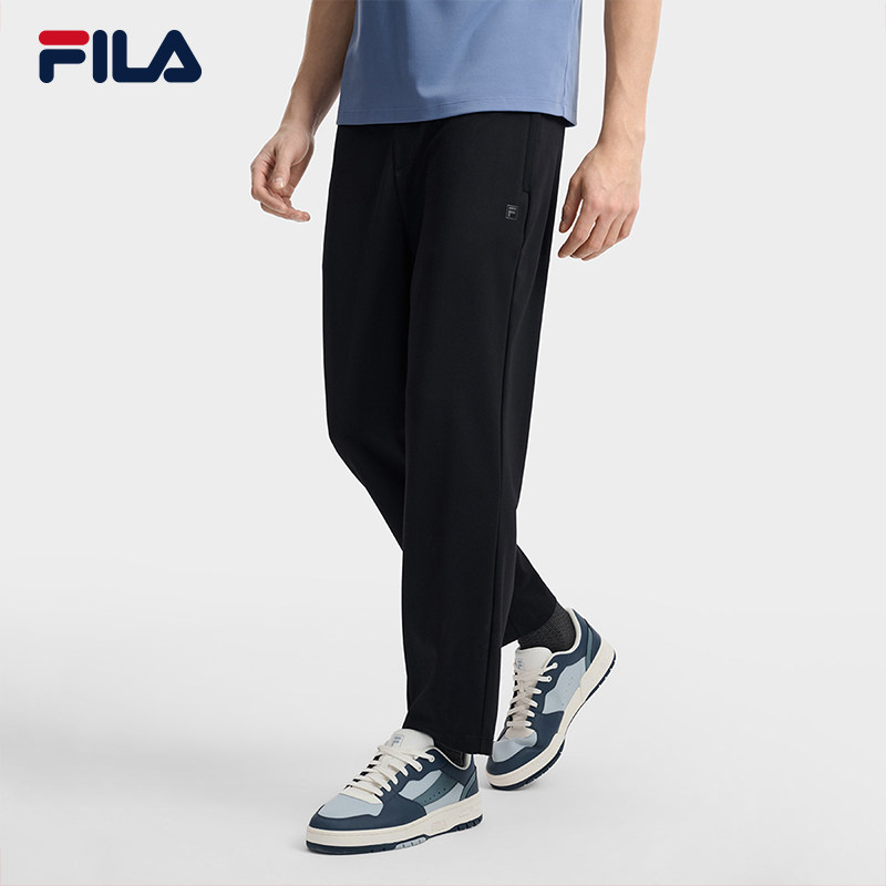 FILA 斐乐官方男士针织长裤2026夏季新款简约直口裤F11M623609F