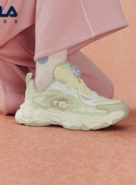 FILA KIDS斐乐童鞋儿童复古跑鞋2026春男女大童运动鞋K15G611110