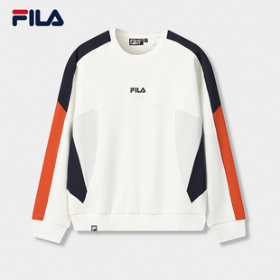 易烊千玺同款FILA斐乐官方男套头卫衣2025冬新款上衣F11M549203F