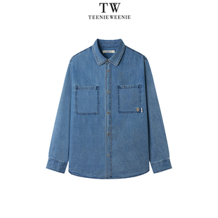 Teenie Weenie2025冬宽松牛仔外套型衬衫TNYP254902A