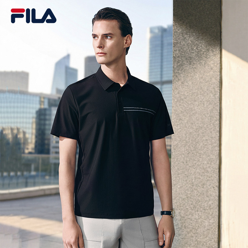 凉感 |FILA 斐乐男子菁英短袖POLO衫2026夏季新款上衣F11M623101F