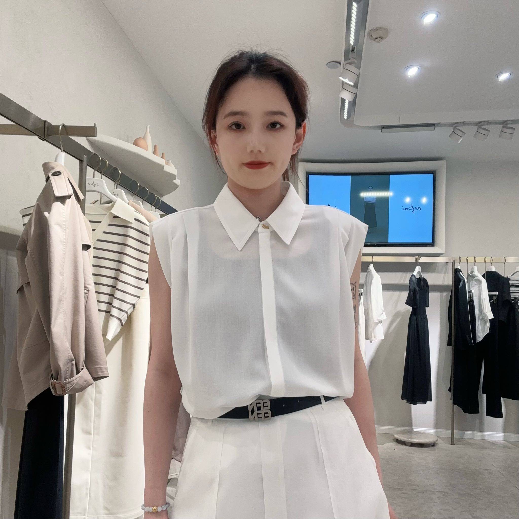伊芙丽女士简约时尚衬衫1F4220581