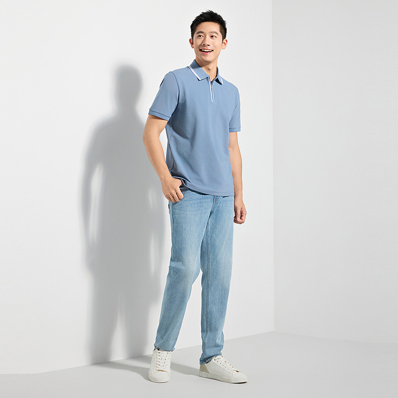 雅戈尔男士POLO衫夏季休闲短袖T恤YSET510433IFA