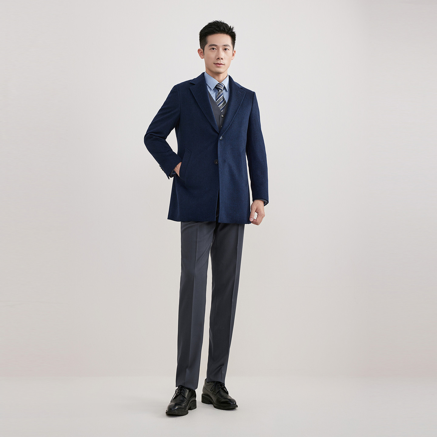 雅戈尔男士 时尚大衣外套YYSY017171FXA