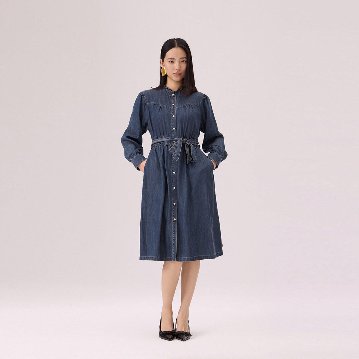 Levi's李维斯冰酷系列26年春夏女士牛仔连衣裙006QR-0001