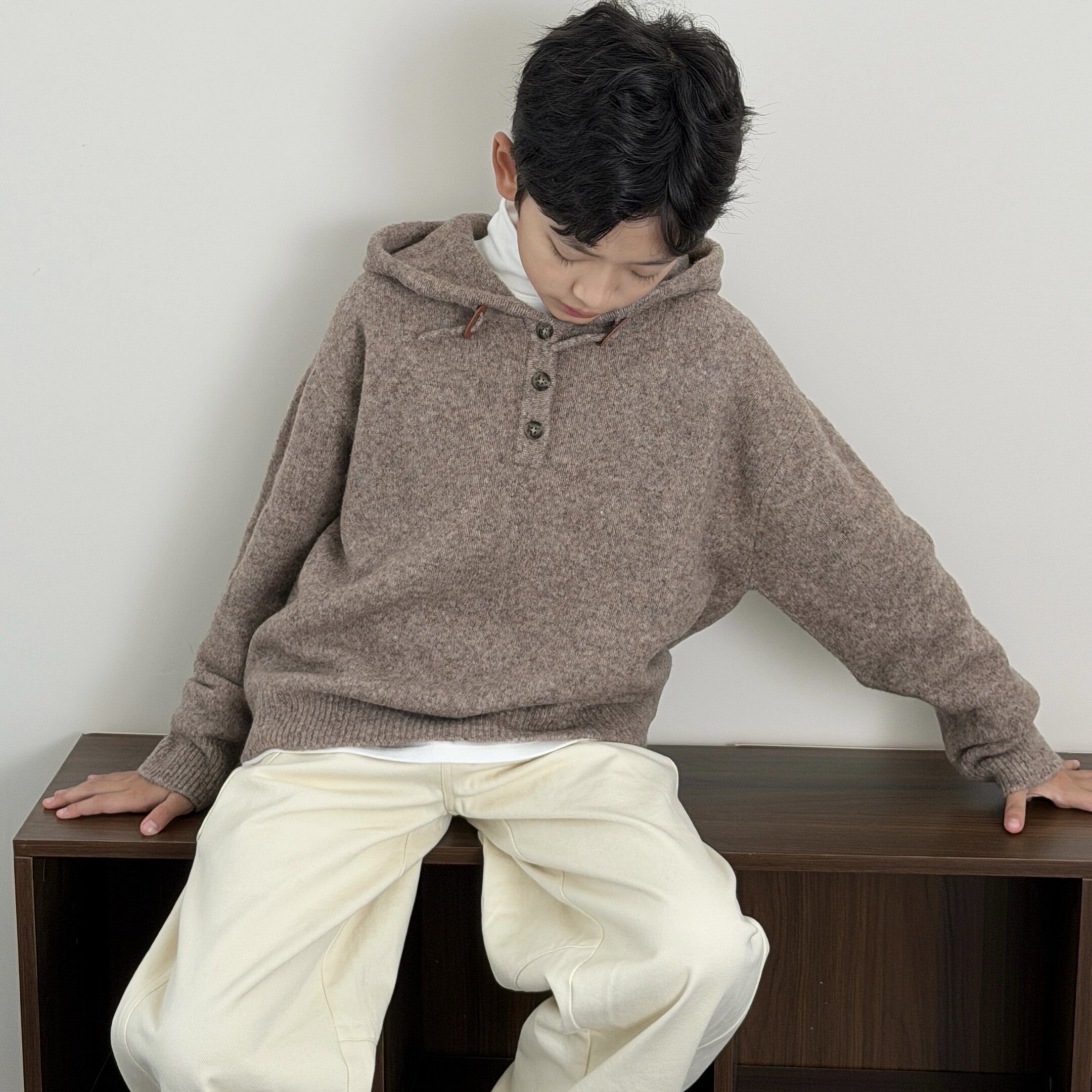 SUNTOMORROW带帽针织衫125415005A