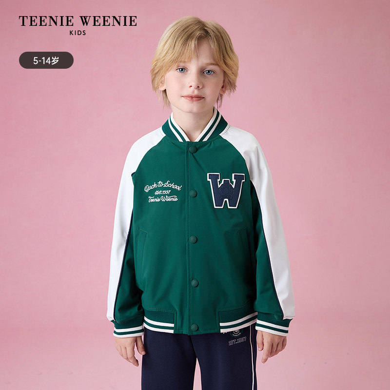 TeenieWeenie Kids小熊童装男童防风防水棒球领外套