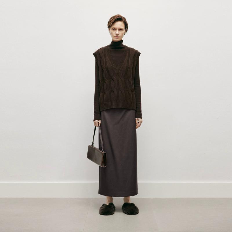 MM麦檬 针织毛衫马甲背心女5EB133221