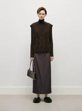 MM麦檬 针织毛衫马甲背心女5EB133221