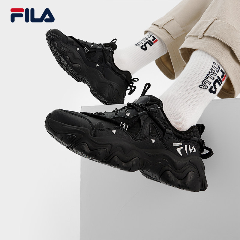 FILA斐乐女鞋加绒5代老爹鞋运动鞋冬季休闲鞋F12W442107F