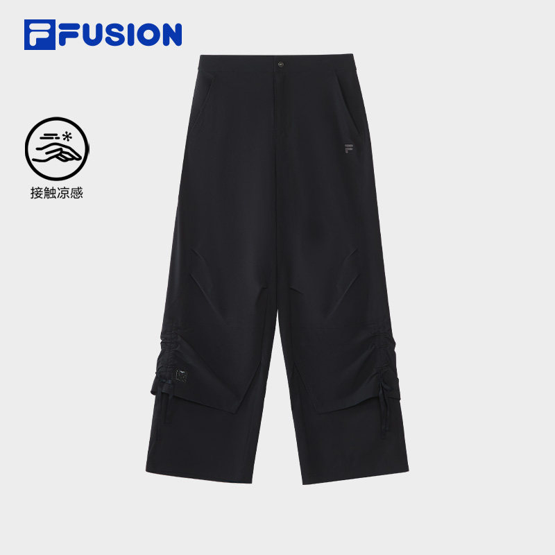 FILA FUSION斐乐潮牌梭织长裤女2026夏季新休闲裤T11W623805B