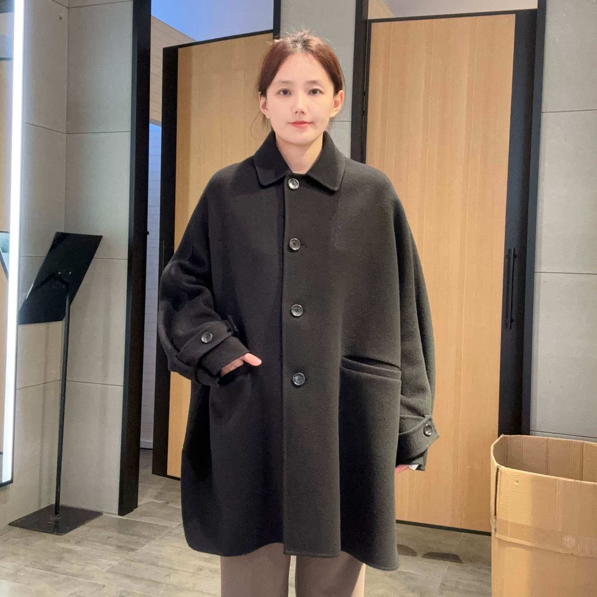 麦檬女士简约时尚大衣5DA170361