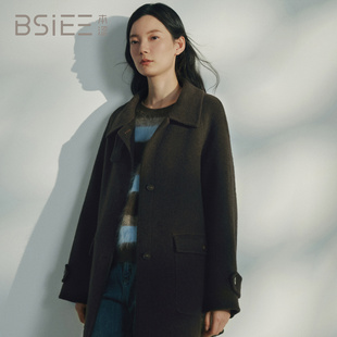 BSiEE本涩 时尚 套头圆领针织毛衣