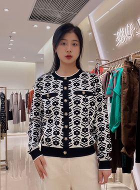 玖姿 女士时尚休闲毛针织衫JWDD30622