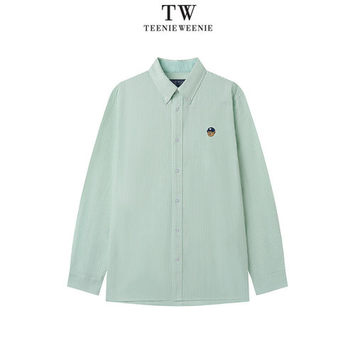 Teenie Weenie2026春条纹牛津纺长袖衬衫TNYS2611E2K