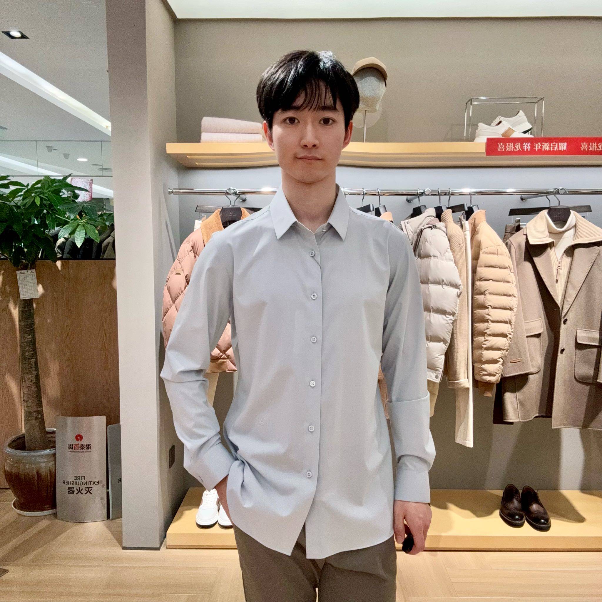 报喜鸟 男士简约时尚衬衫EBC241213U111