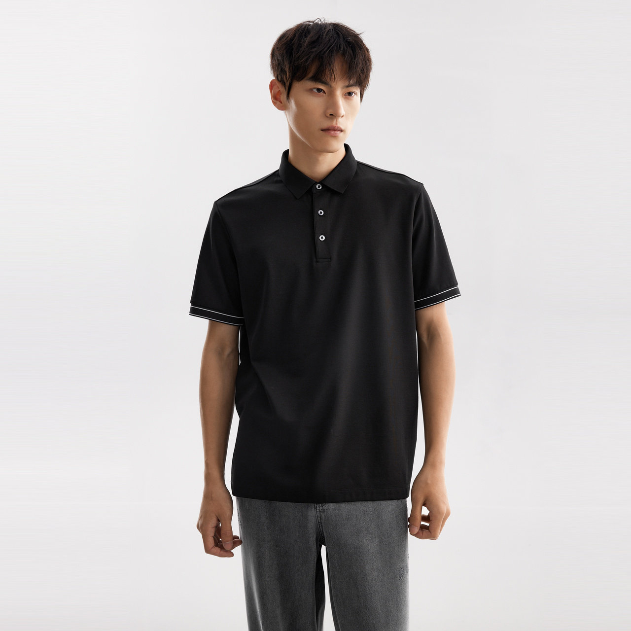 MM麦檬男装25夏新品短袖商务休闲上衣POLO衫9G4200761图片