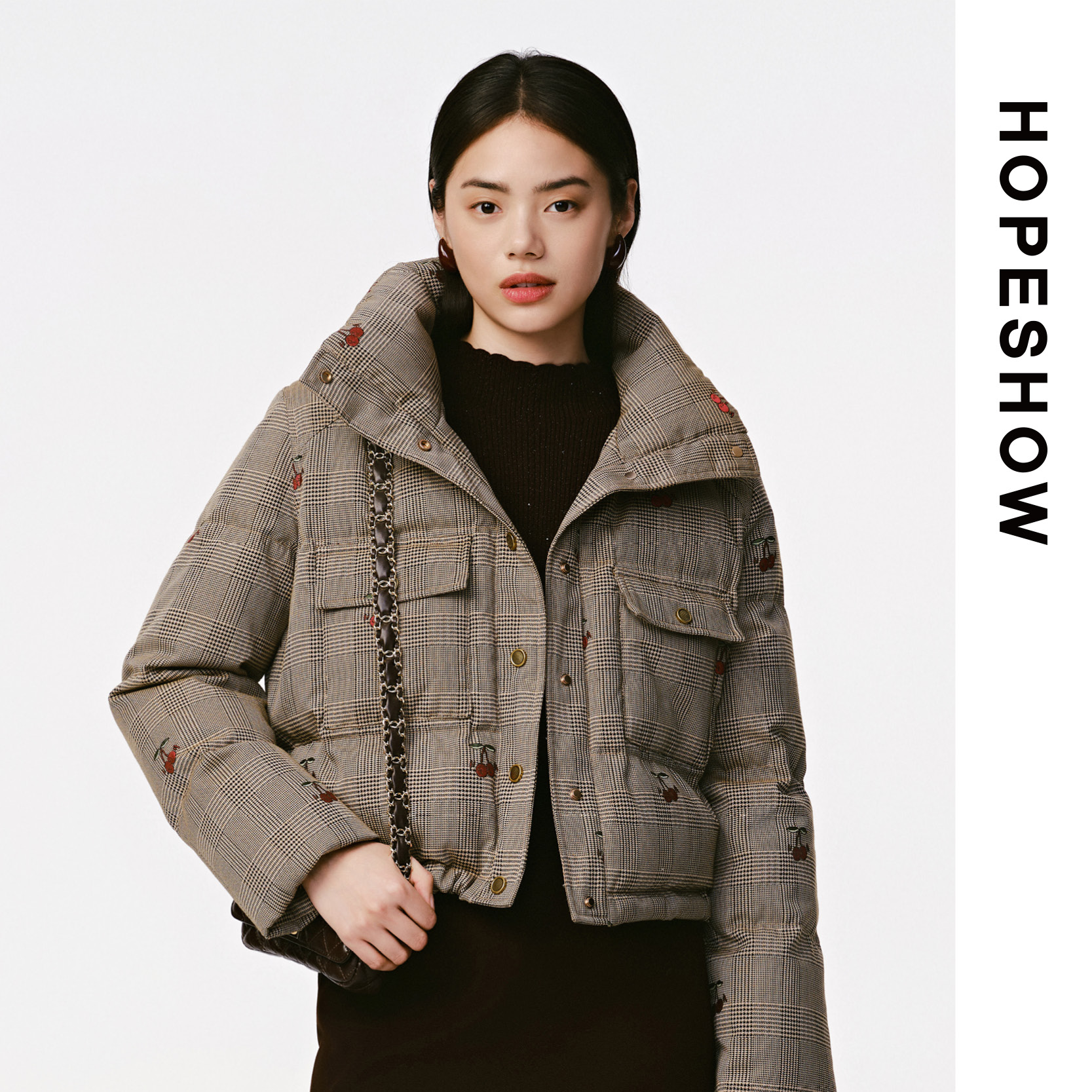 红袖女士简约时尚羽绒服89124410909