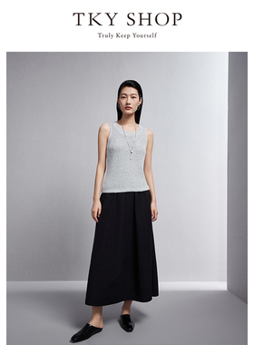 TKY SHOP女士简约时尚圆领针织吊带10H1BP06O099