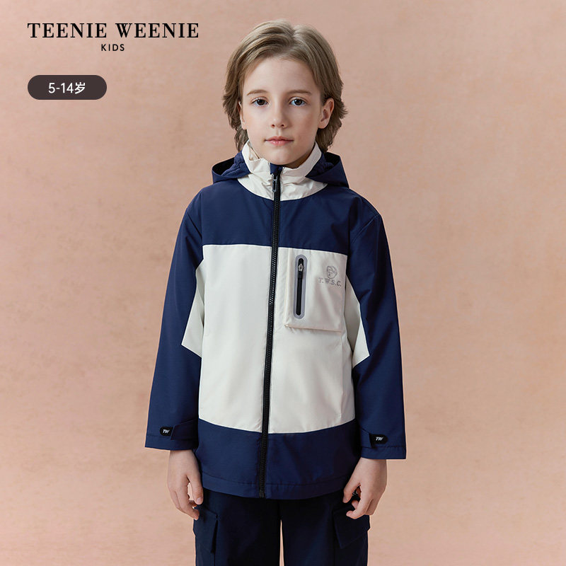 TeenieWeenie Kids小熊童装 男童 拼色外套