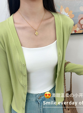 MYREALITY慵懒感外搭修身针织开衫外套长袖上衣K2687