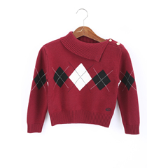 E·LAND KIDS男女童时尚舒适针织衫EKKAE1121N