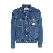 KLEIN 男款 牛仔外套 J30J324972 尖领单排扣长袖 CALVIN