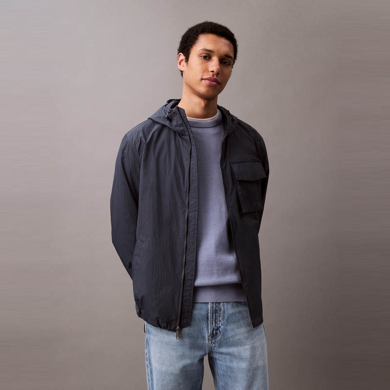 CK Jeans25春夏男士休闲运动连帽宽松外套 4RB519G