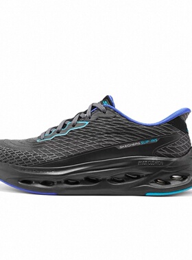 SKECHERS 斯凯奇男士闪穿MAX缓震运动跑鞋220425